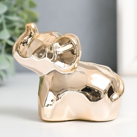 Сувенир керамика ′Слонёнок′ грани золото 8,5х4,3х7 см в Донецке