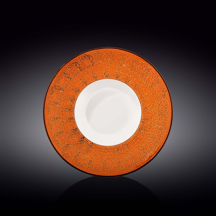 Тарелка глубокая Wilmax Splach, d=25.5 см, 1.5 л, цвет оранжевый - фото 130498692
