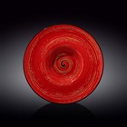 Тарелка глубокая Wilmax Spiral, d=27 см, 250 мл, цвет красный - фото 130498836