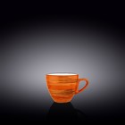 Чашка Wilmax Spiral, 110 мл, цвет оранжевый - фото 130498873