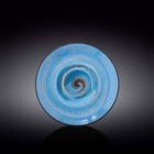 Тарелка глубокая Wilmax Spiral, d=22.5 см, 1.1 л, цвет голубой - фото 130498937