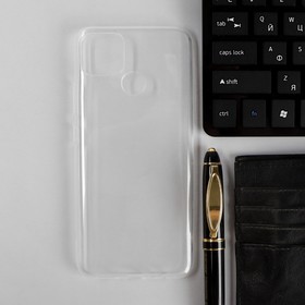 Чехол PERO, для телефона Realme C25, силиконовый, прозрачный