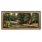 Гобеленовая картина "Тихая речка в лесу" 46х87 см - фото 7132732