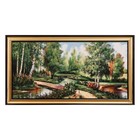 Гобеленовая картина "Лесной мостик" 46х87 см - фото 7132736