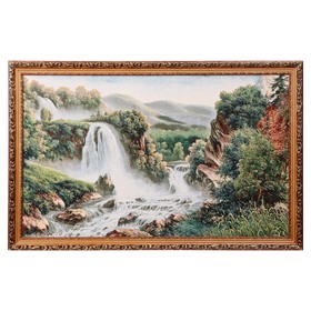 Гобеленовая картина"Водопад и горная река" 55х85 см
