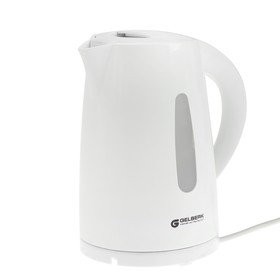 Чайник электрический GELBERK GL-460, пластик, 1.7 л, 2200 Вт, белый
