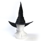Карнавальная «Шляпа драпированная блестящая» чёрная, с пауком - фото 7141269