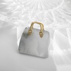 Подвеска-сувенир "Агат серый" сумка - фото 7202752