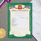 Табель успеваемости "Начальная школа" зеленый, 21х14,8 см 9617605 - фото 7258091