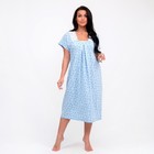 Ночная сорочка женская, цвет голубой, размер 58 - фото 7258311