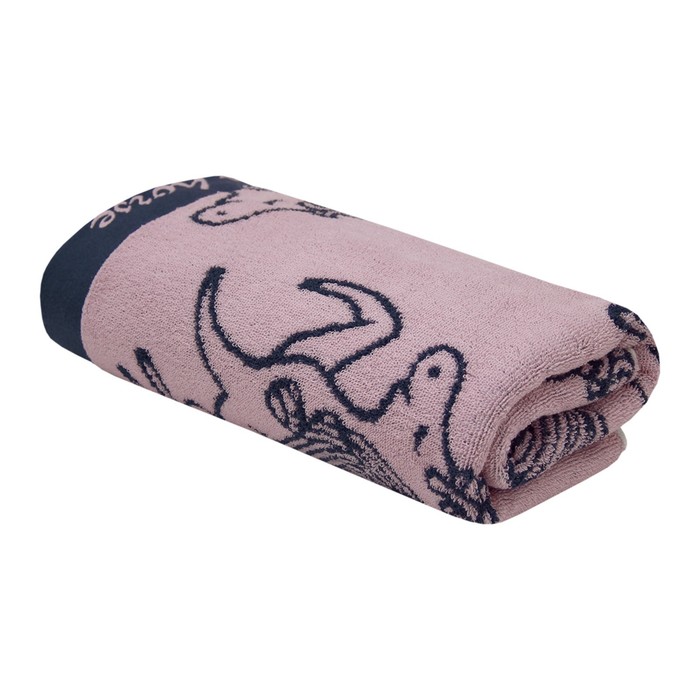 Махровое полотенце, размер 60х120 см, цвет розовый - фото 5594575