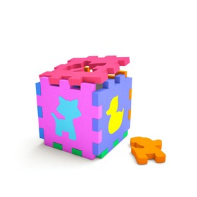 Развивающий кубик - сортер «Животные», 12 элементов