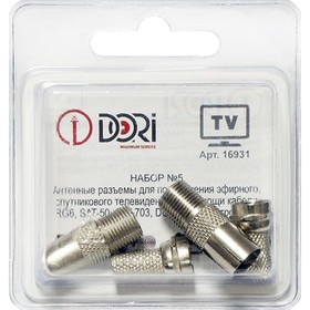 Комплект TV разъёмов DORI №5 (4шт)
