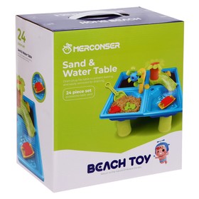 Стол для игр с песком и водой «Две водяные вертушки» 44 × 44 × 38 см