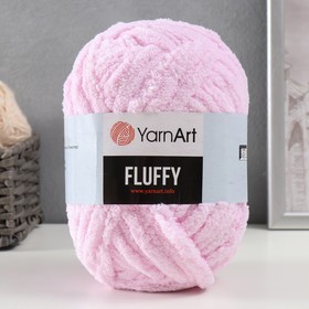 Пряжа "Fluffy" 100% микрополиэстер 70м/150гр (713 св.розовый) 9599362