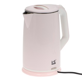 Чайник электрический Irit IR-1302, металл, 1.8 л, 1500 Вт, розовый