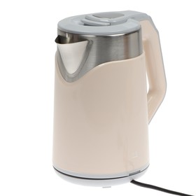 Чайник электрический Irit IR-1364, металл, 1.8 л, 1500 Вт, бежевый