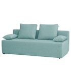 Прямой диван «Бёрн», механизм еврокнижка, велюр, цвет бирюзовый - фото 8291369