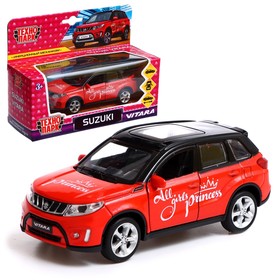Машина металлическая инерционная Suzuki Vitara «Девочки», цвет красный