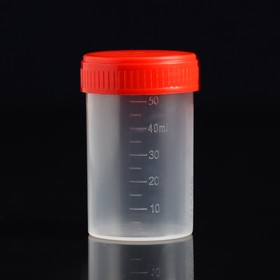 A container without a spatula, sterile, in individual packaging, 60 ml