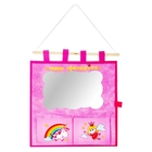 The pocket on the wall with mirror "Our Princess", 2 compartments
