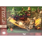 Пазлы картонные «Котёнок в гамаке», 380 элементов - фото 130370915