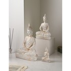 Набор садовых фигур "Будда", полистоун, 43 см, 3 шт, 1 сорт, Иран - фото 8240083