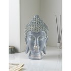 Фигура "Голова Будды", полистоун, 40 см, серый - фото 8240186