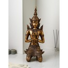 Садовая фигура "Будда", полистоун, 73 см, золото, 1 сорт, Иран - фото 8069918