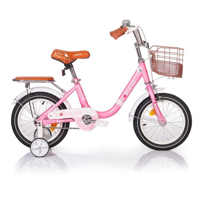 Велосипед розовый 14. Mobile Kid тон Green. Велосипед mobi Kids Nielo розовый фото.