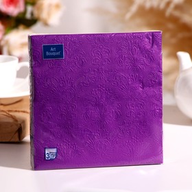 Салфетки бумажные Art Bouquet Фиолетовый Барокко, 33х33, 3 слоя, 16 листов