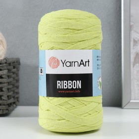 Пряжа "Ribbon" 40% полиэстер, 60% хлопок 125м/250гр (755 липа) 9672091