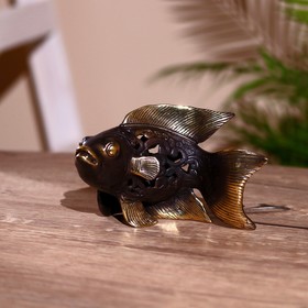 Сувенир "Рыба"  15,5х10 см, бронза