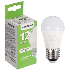 {{productViewItem.photos[photoViewList.activeNavIndex].Alt || productViewItem.photos[photoViewList.activeNavIndex].Description || 'Лампа светодиодная GENERICA G45, 12 Вт, шар, 4000 К, E27, 230 В, LL-G45-12-230-40-E27-G'}}