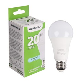 {{productViewItem.photos[photoViewList.activeNavIndex].Alt || productViewItem.photos[photoViewList.activeNavIndex].Description || 'Лампа светодиодная GENERICA A60, 20 Вт, груша, 6500 К, E27, 230 В, LL-A60-20-230-65-E27-G'}}