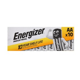 Батарейка алкалиновая Energizer Industrial, AA, LR6-10BOX, 1.5В, набор, 10 шт. 9699566