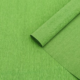 Бумага гофрированная 377 светло-зеленая,90 гр,50 см х 1,5 м в Донецке