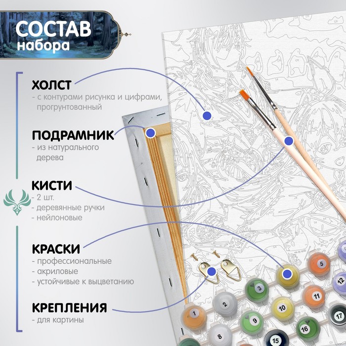 Картина по номерам сяо