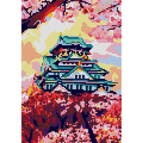 Алмазная мозаика 21 × 30 см, (полное заполнение) «Япония в цвету»