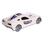 Машинка Turbo V-MAX, цвет белый, 40 см - фото 803496403