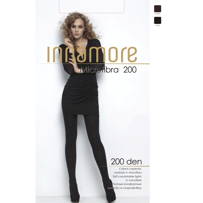 Колготки женские INNAMORE Microfibra 200 XL, XXL цвет чёрный (nero), р-р 6 - фото 1391232