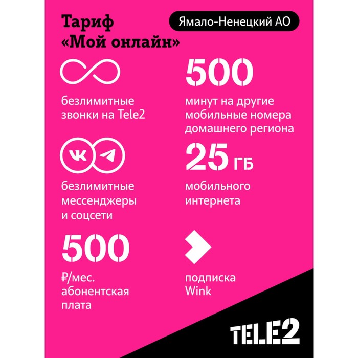 Тарифный план tele2 мой онлайн промо