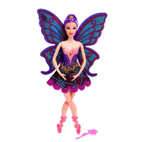 Кукла сказочная "Бабочка-балерина" с аксессуарами, МИКС, в пакете