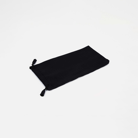 Футляр для очков Текстиль, 9*0,5*7,5 см, плотность 190 г/м2, на затяжках, черный (8 шт)