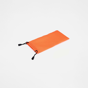 Футляр для очков Текстиль, 9*0,5*7,5 см, плотность 190 г/м2, на затяжках, оранжевый (7 шт)