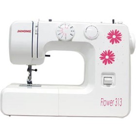 Швейная машина Janome Flower 313, 70 Вт, 15 операции, полуавтомат, белая