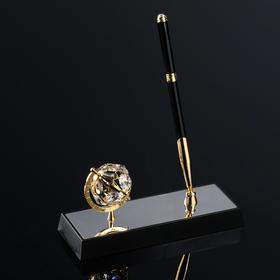 {{photo.Alt || photo.Description || 'Ручка на подставке «Глобус», 16×6×20 см, с кристаллами'}}