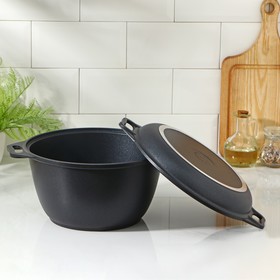 Cauldron 4 l with a frying pan lid. 