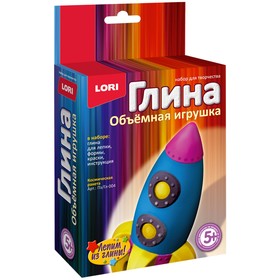 Игрушка объёмная из глины «Космическая ракета» в Донецке