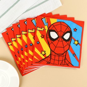 Салфетки бумажные Человек-паук, 33х33 см, 20 шт., 3-х слойные в Донецке
